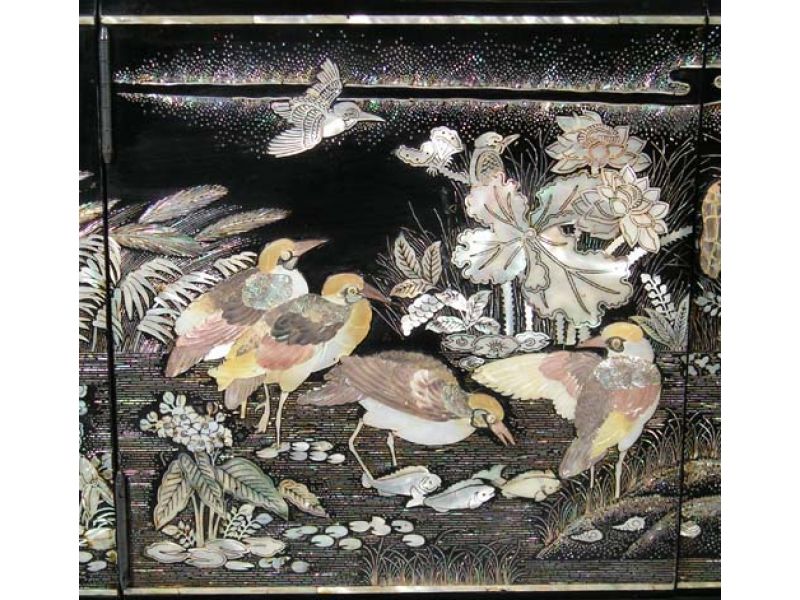 Vintage Korean Mother of Pearl Chest.